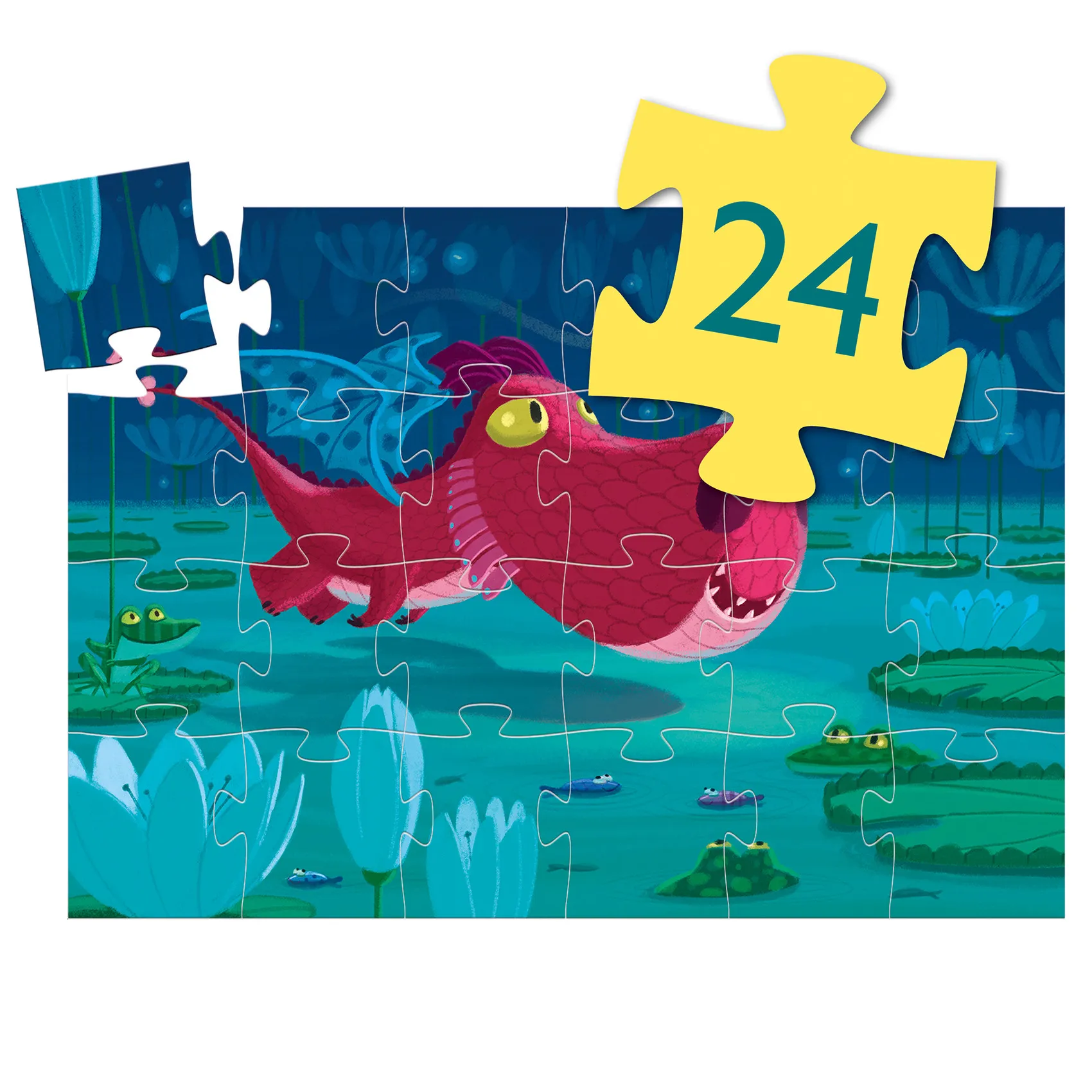 Puzzle - dráčik Edmond - 24 ks